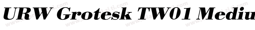 URW Grotesk TW01 Medium XWide字体转换